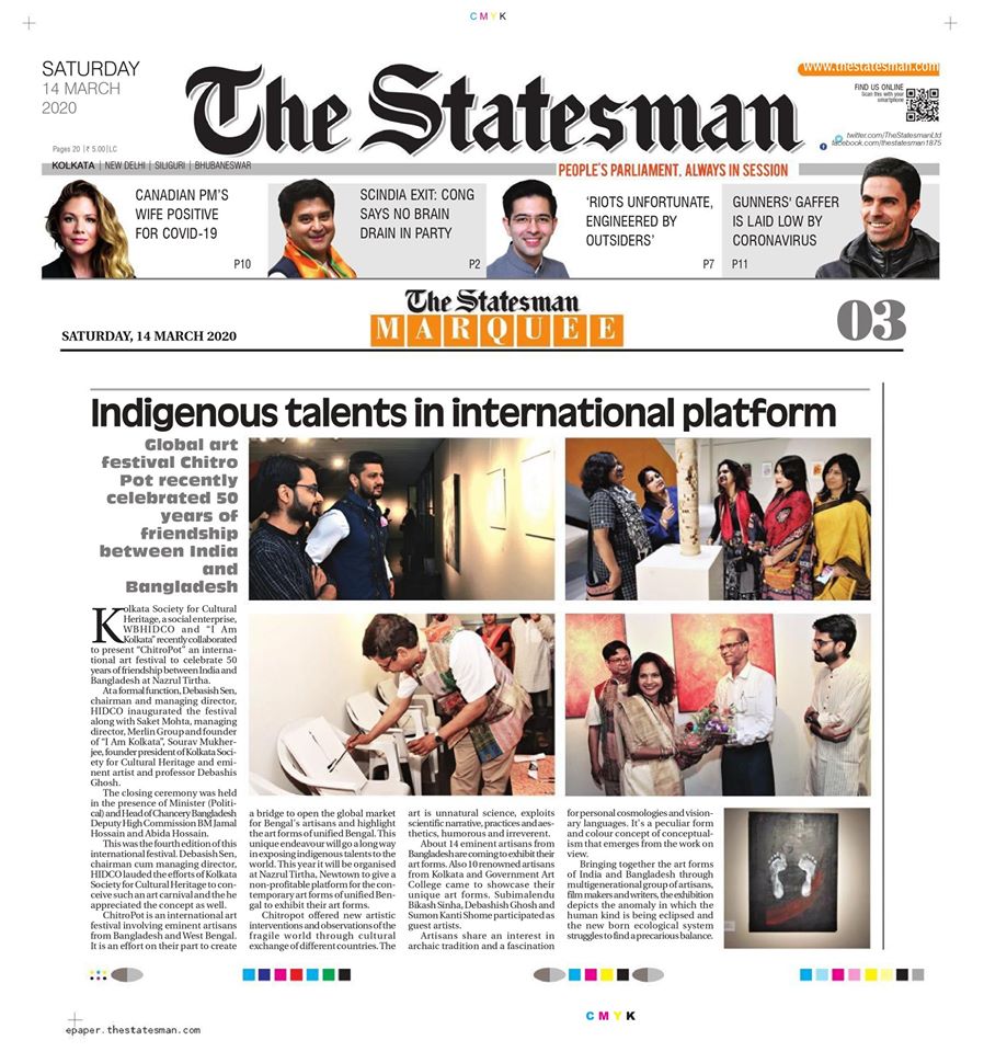 The Statesman Newspaper Review, 14th March 2020